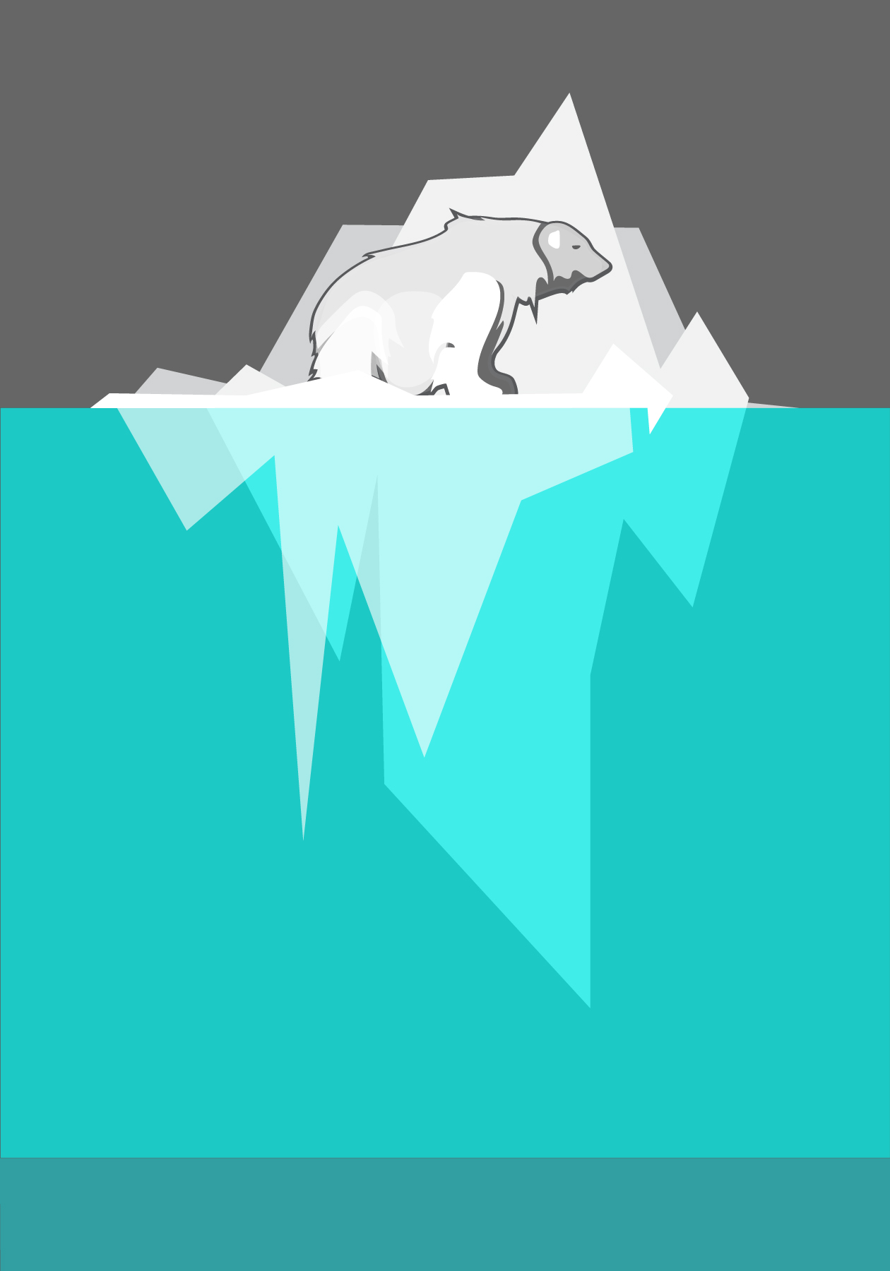 Polar Signal Design, Digital Illustration, Mural Study